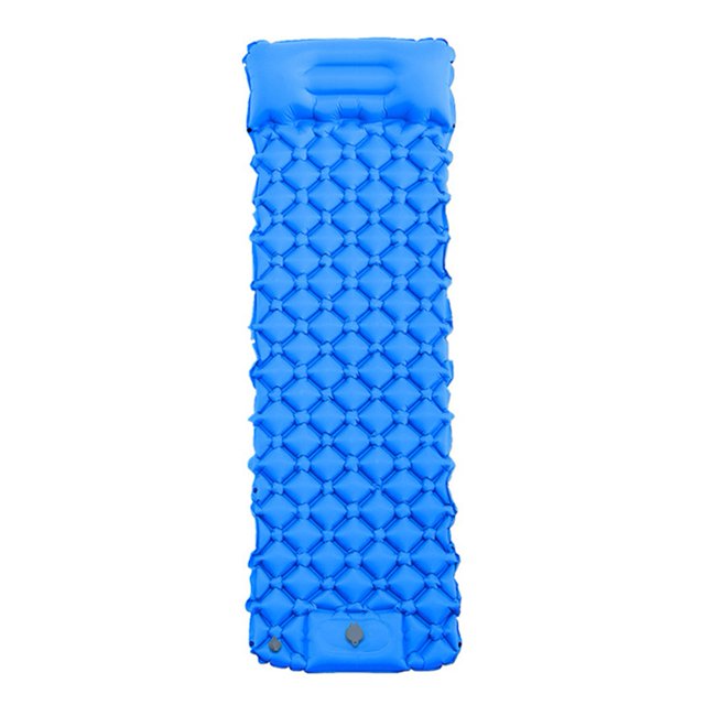 Ultra-Lightweight Inflatable Sleeping Pad with Foot Pump for Outdoor Comfort!