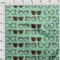 thumbnail image 2 of oneOone Tissu en Viscose Chiffon Vert Mer Lunettes Matériel de Robe de Mode Tissu Imprimé Tissu au Mètre 42 Pouces de Large, 2 of 4