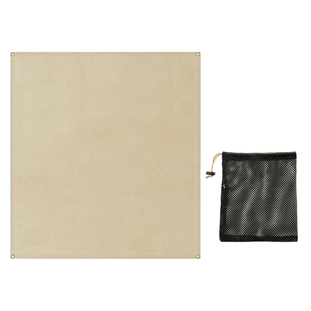 MasteelfCA 1 Ensemble de Couverture Ignifuge d'Extérieur Couverture Ignifuge Portable Tapis de Camping Résistant au Feu