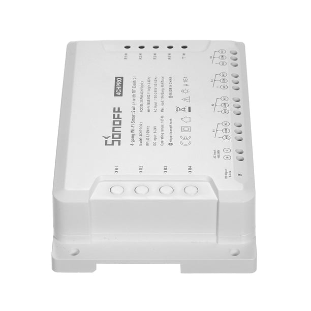 4CH PRO R3 Smart Control Switch – 433MHz RF Remote, Timer & Voice Control, 4-Gang For Smart Home Automation