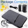 thumbnail image 2 of SereneLife Portable Basalt Stone Massage Set with Heating Bag - Hot Stones Massaging Black Basalt Kit, 12 Rocks Massage Stones and Warmer Set, Soothing Massage Accessories, 2 of 4