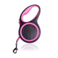 thumbnail image 1 of CNKOO . 26‘ Nylon Reflective Retractable Dog Leash  Rose Pink, 1 of 5