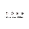 thumbnail image 4 of Xingzhi 100 Pieces Snap Button Children Jacket Trousers Pants Simple Design Round Press Stud Assorted Kit DIY Crafting Silver 6mm, 4 of 6