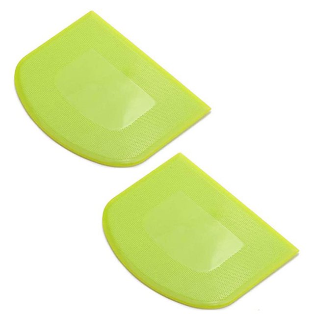 Gkeoshab Bakeware 2PC Plastic Cake Cream Spatula Dough Butter Batter Scraper Baking Tools Home & Garden