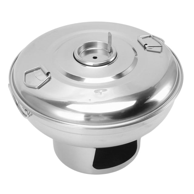 Charcoal Hot Pot, Fast Heating Dry Ice Hot Pot Stainless Steel Reinforced Handle Portable For Home Gold,Silver