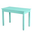 thumbnail image 2 of Homylin Home Office Desk with 2 Drawers, 43" Writing Computer Desk for Bedroom, Modern Green Makeup Vanity Table Desk, Study Table Writing Desk, Computer Work Station, Green, 2 of 9