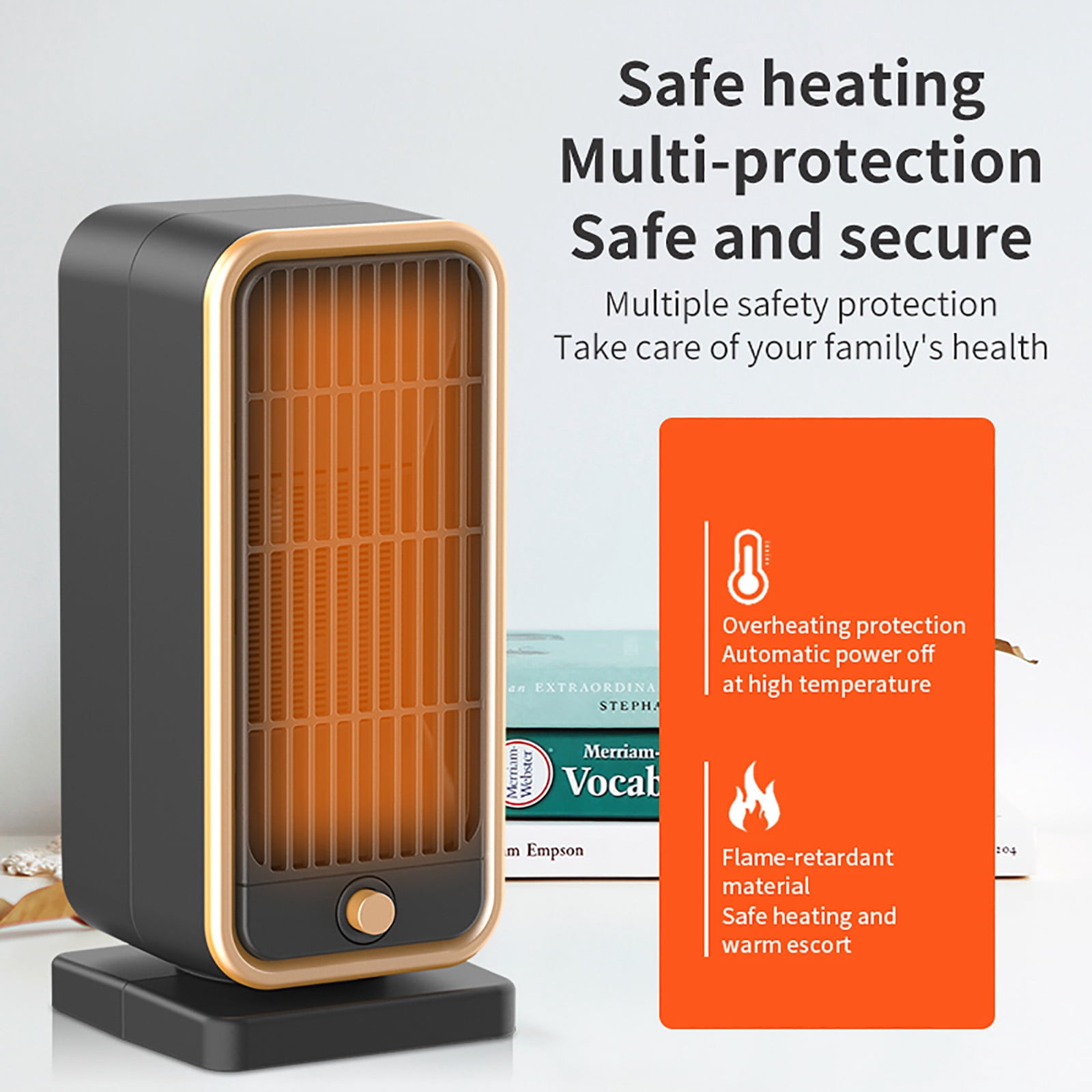 Dvkptbk Fan Heater New Desktop Mini Portable Heater Home Heater Bathroom Small Heater Heaters
