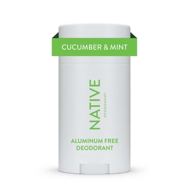 Déodorant sans aluminium Native pour femmes, en bâton, 72 heures, Concombre et menthe, 75 g