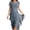 Navy, variant on Miqool Womens Layered Chiffon Tiered Midi Dress Elegant Wedding Guest Dress Short Sleeve Flowy Cocktail Dresses