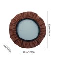 thumbnail image 4 of Sentmoon Bar Stool Stool Covers Round Waterproof Leather Round Bar Stool Covers Oppose Slip Round Bar Stool Seat Cover With Elastic Bands Sturdy Round Chair Stool Chair, 4 of 7