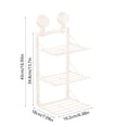 thumbnail image 3 of Suction Cup Kitchen Food Preparation Shelves,3 Tier Food Preparation Tray, Multi Layer No Hole Wall Mounted Vegetable Tray Vegetable Preparation Rack, 3 of 6