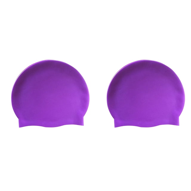 EGNMCR Pool Accessories, Sports & Outdoors 2PC Adult Universal Pure Ear Protection Swimming Caps Swimming cap