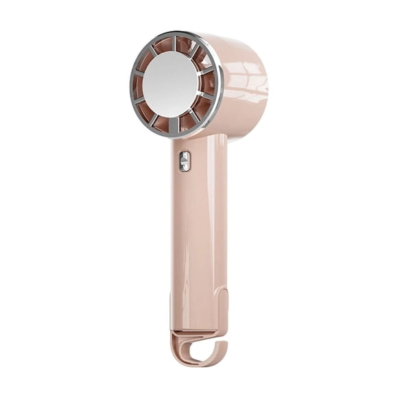 YFGEFTR Smooth Surface Cooling Handheld Fan, USB Rechargeable Carabiner Portable High Wind Semiconductor Ice Cooling Fan, Personal Blower