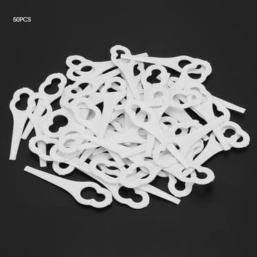 Lawn Mower Blade,50pcs Grass Trimmer Plastic Lawn Mower Plastic Blade Grass Cutter Blade Optimal Efficiency