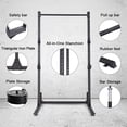 thumbnail image 3 of Squat Rack 800LB Capacity Power Rack 2"x 2" Steel Power Cage Exercise Stand with 4 J-Hooks for Bench Press, Weightlifting and Strength Training - 1026783, 3 of 5