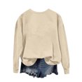 thumbnail image 5 of Milgrthf Chandails d'Automne pour Fille Basiques Tendance à Manches Longues Légers Décontractés à Col Rond Chandails à Enfiler Hauts Beige TG, 5 of 5