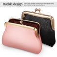 thumbnail image 3 of 2Pcs Small PU Leather Coin Bag Mini Wallet with Clasp Portable Travel Change Purse for Women, 3 of 8