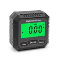 thumbnail image 1 of Inclinomètre Numérique Noir avec Base Magnétique - Outil de Mesure d'Angle et d'Inclinaison à 360°, Écran Rétroéclairé LCD, Fonction de Maintien des Données, Matériau ABS, Résolution de 0,05°, Précision de ±0,2°, Plage de 4x90° - Sans Batterie, 1 of 6