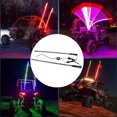 thumbnail image 1 of Whip Lights, Lumière Whip LED RVB avec Application et Télécommande, 300 Motifs 366 Modes 32 Niveaux de Luminosité 10 Vitesses, Antenne à Spirale Éclairée Whip pour UTV ATV Camion Tout-Terrain, 1 of 7