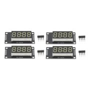 LED Display Board, 7 Segment 0.36in 4 Sets Digital Tube Display Module For Equipment White MRA110F