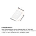 thumbnail image 2 of Unique Bargains Embouts en Silicone, Lot de 100 Bouchon en Silicone 8 mm Compatible avec Corset, Désossage en Polyester pour Robe de Mariée (Blanc), 2 of 5