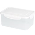 thumbnail image 2 of AMERTEER Airtight Food Storage Containers 4-Cup Rectangle Containers Freezer Storage Box Kitchen Cabinet Organizer Freezer to Microwave Oven Safe Food Storage Containers with Locking Lids, 2 of 11