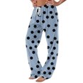 thumbnail image 1 of fatyb Lounge Pants for Women Printed Pajama Pants with Drawstring Womens Comfortable Wide Leg Pants, 1 of 6