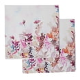 thumbnail image 1 of Vargottam Collection de Luxe Linge de Table Décor Serviette en Coton Tissu Imprimé Serviettes Réutilisables Ensemble de 4, 20 X 20 - Fleur Aquarelle, 1 of 6