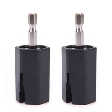 SHISUYAN Guitar String Winder Hexagonal Head Tools for Guitar Repair ABS Metal Black 2pcs