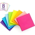 thumbnail image 2 of 8 Pack 100 Sheet Sticky Notes 3x3inch, Self-Stick Pads Bright Colors Sticky Note, Recyclable, Easy to Post for Home, Office, Notebook, Sticky Notes for Teachers, Note Pads, Class Supplies, 2 of 9