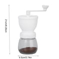 thumbnail image 2 of Moulin à Café Manuel avec Meule en Céramique, Réglages d'Épaisseur Ajustables, Contenant Transparent, Poignée Ergonomique, Cadeau de la Fête des Pères, Conception Durable et Lavable, Expérience de Mouture Sans Odeur, 2 of 2