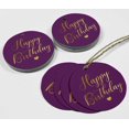 thumbnail image 4 of Inkdotpot 100 Pack Real Gold Foil Paper Tags Happy Birthday Favor Hang Tags, 4 of 6