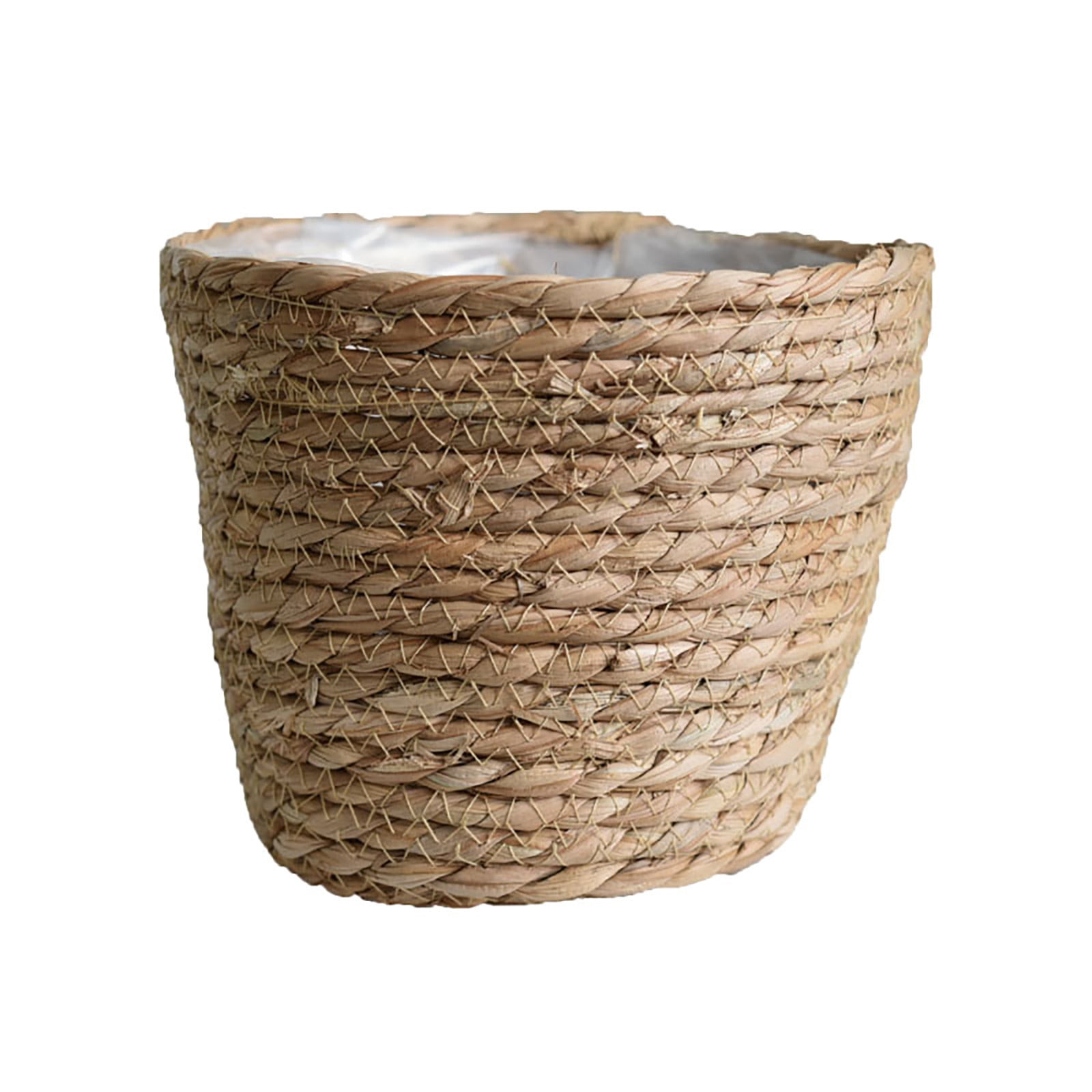 Tanxxt Clearance Plant Pot Flower Pots Cover Storage Basket Plant Woven Basket Planter Straw Flower Pot