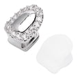 thumbnail image 1 of Single Tooth Decoration Single Tooth Hip Hop Teeth Single Tooth Bling Teeth Accessory Decoration For Halloween Party Hip Hop Show Argent, 1 of 8