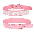 thumbnail image 3 of CHOK Collier pour Chien Collier pour Chat Nœud en Strass Collier pour Animal Rose TP, 3 of 6