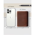 thumbnail image 4 of Trifold Wallets For Men RFID - Leather Slim Mens Wallet With ID Window Front Pocket Wallet Gifts For Men, 4 of 6