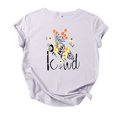 thumbnail image 1 of T-Shirts à Manches Courtes pour Femmes T-Shirts Décontractés pour Femmes à Imprimé Graphique Floral T-Shirt à Manches Courtes pour Enseignante Hauts T-Shirts pour Femmes Décontractés, 1 of 4