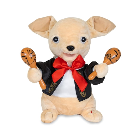 Cuddle Barn Chuey Bamba 12" Singing Chihuahua Animated Plush Toy, Shakes Maracas to La Bamba | Cinco de Mayo Party Gift | Great for Birthdays & Celebrations |
