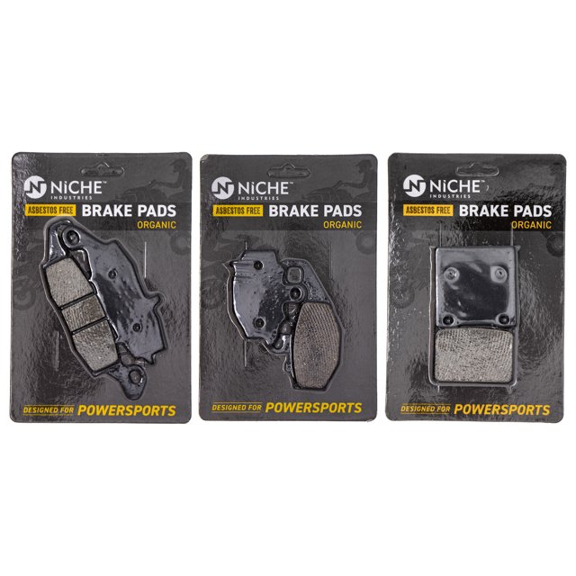 Niche Complete Organic Brake Pad Set for Kawasaki Ninja 650 Motorcycle MK1002516