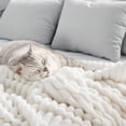 thumbnail image 4 of Thickened Plush Nap Blanket, Rabbit Plush Milk Velvet Cover Blankets, Fall Winter Weighted Fluffy Bed Throw Room Decor, Oversized Fuzzy Warm Couch Throws Gifts, 4 of 8