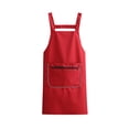 thumbnail image 4 of Chmadoxn Kitchen Gadgets, Kitchen Accessories, Kitchen Apron Multiple Colors Available Waterproofs And Oil Proof Washable Dirt Resistants Suitable For Kitchen Baking Room Polyester Apron, 4 of 6