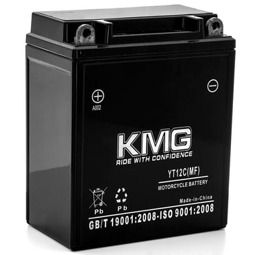 KMG Batterie Compatible avec Yamaha 1987-2003 YFM350X Warrior YT12C Batterie Étanche Sans Entretien 12V Motocyclette Scooter VTT Sport Motorisé