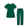 thumbnail image 1 of Sivvan Womens Scrub Set - Multi Pocket Cargo Pants & Stylish Mock Wrap Top, 1 of 6
