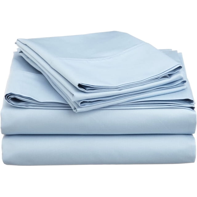 800 Threat Count 100 % Egyptian Cotton 4-Pcs Sheet for Cot Bunk Bed-Perfect for Narrow Deep 15-Inch Solid Pattern