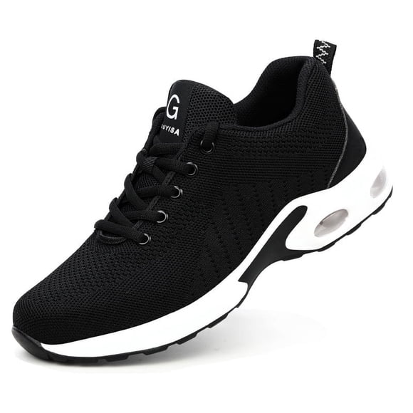 PENGXIANG Men‘s Women‘s Steel Toe Shoes Air Cushion Anti-Slip Steel Toe Safety Shoes Breathable Safety Shoes Lightweight Work Shoes