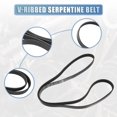 thumbnail image 3 of Unique Bargains Car Engine Multi V-Ribbed Serpentine Drive Belt for Toyota Corolla 2003-2008 1.8L No.03D145933AD, 3 of 7