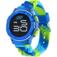 thumbnail image 2 of Skechers Boys' Digital Sports Watch – Blue & Neon Green, 2 of 2