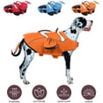thumbnail image 4 of Dog Life Jacket with Handle, Adjustable Dog Life Vest for Swimming Boating, Doggie Safety Vest Floatation Preserver Lifesaver for Small Medium Large Dogs, Orange, M, 4 of 9