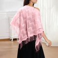 thumbnail image 1 of Elegant Lace Shawl Scarf For Bridal Wedding Evening Gown And Formal Party Versatile Triangle Wrap Wraps 2, 1 of 3