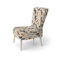 thumbnail image 3 of Designart "Retreat Into Tranquility I" Green Tropical Upholstered Accent Chair - Tropical Arm Chair For Living Room, 3 of 7